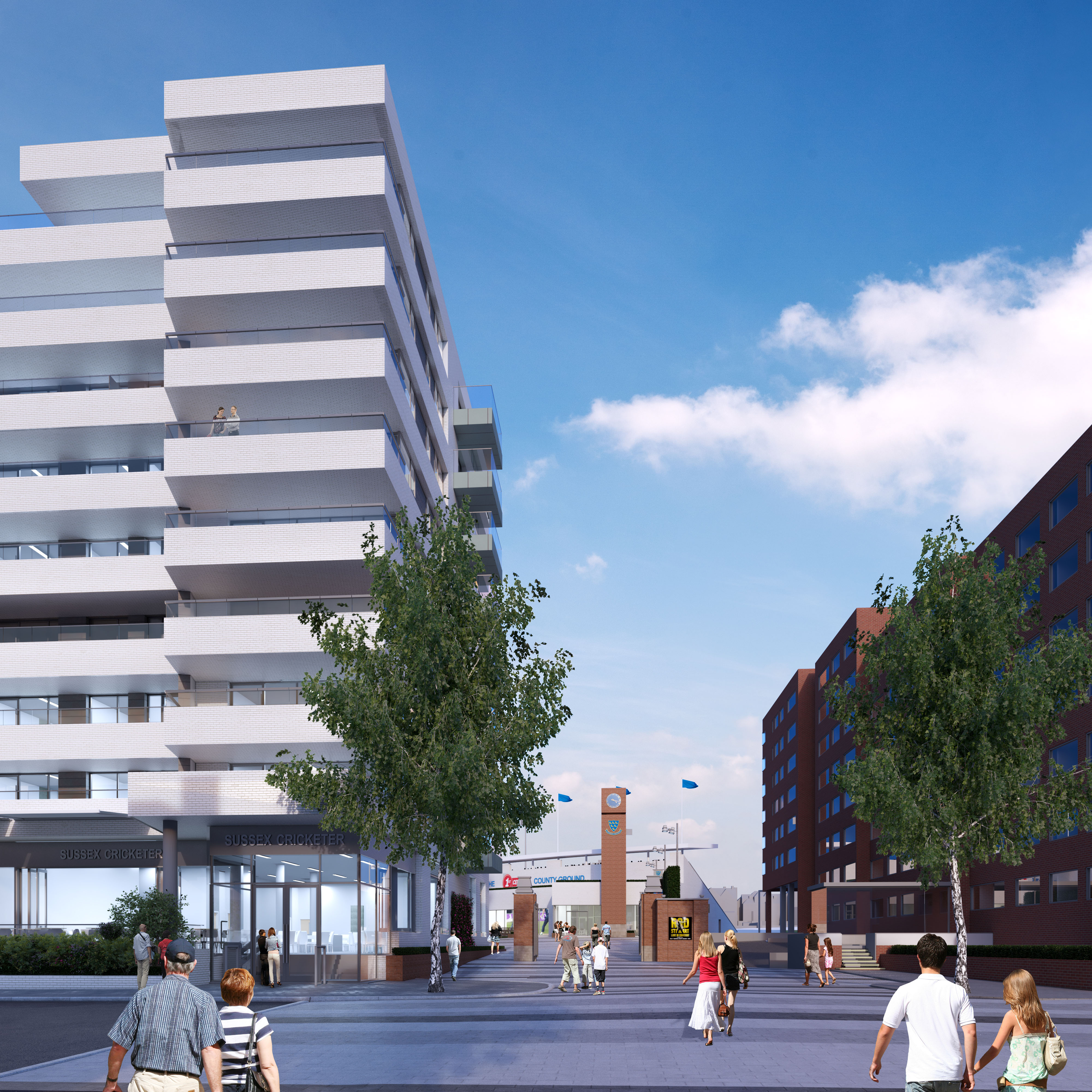 ECE Architecture has developed a masterplan to redevelop Sussex County Grounds, including new hospitality and event spaces and improved local facilities