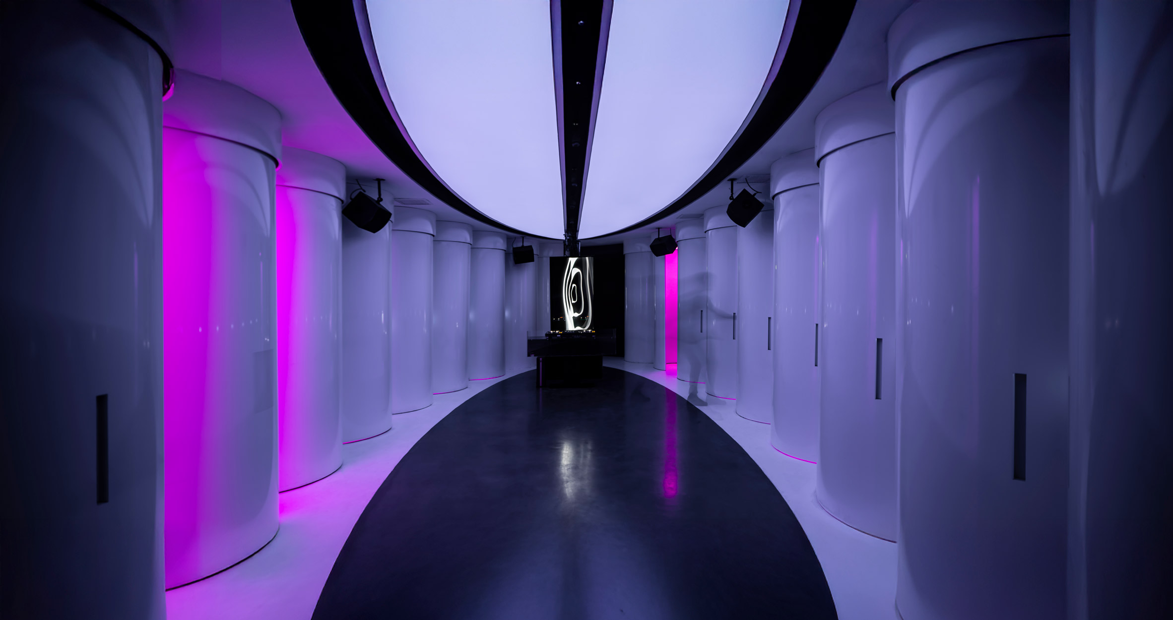 Interiors of nightlife venue Master