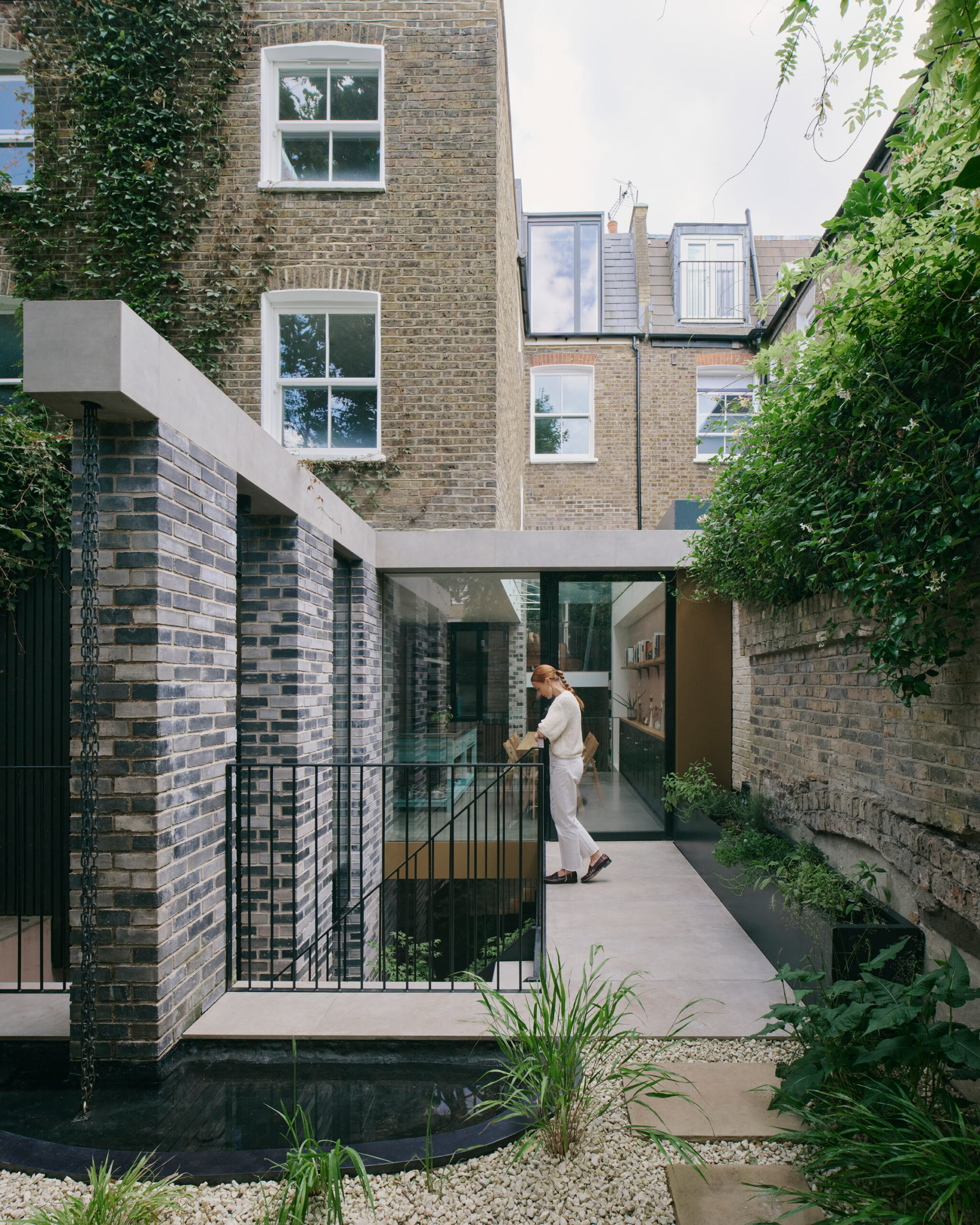 Outside of a terrace house